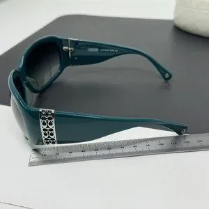 Coach Jacqueline S 828 TEAL Sunglasses With Coach Case Coach HC8381U CL918 Sunglasses | LensCrafters main image 4